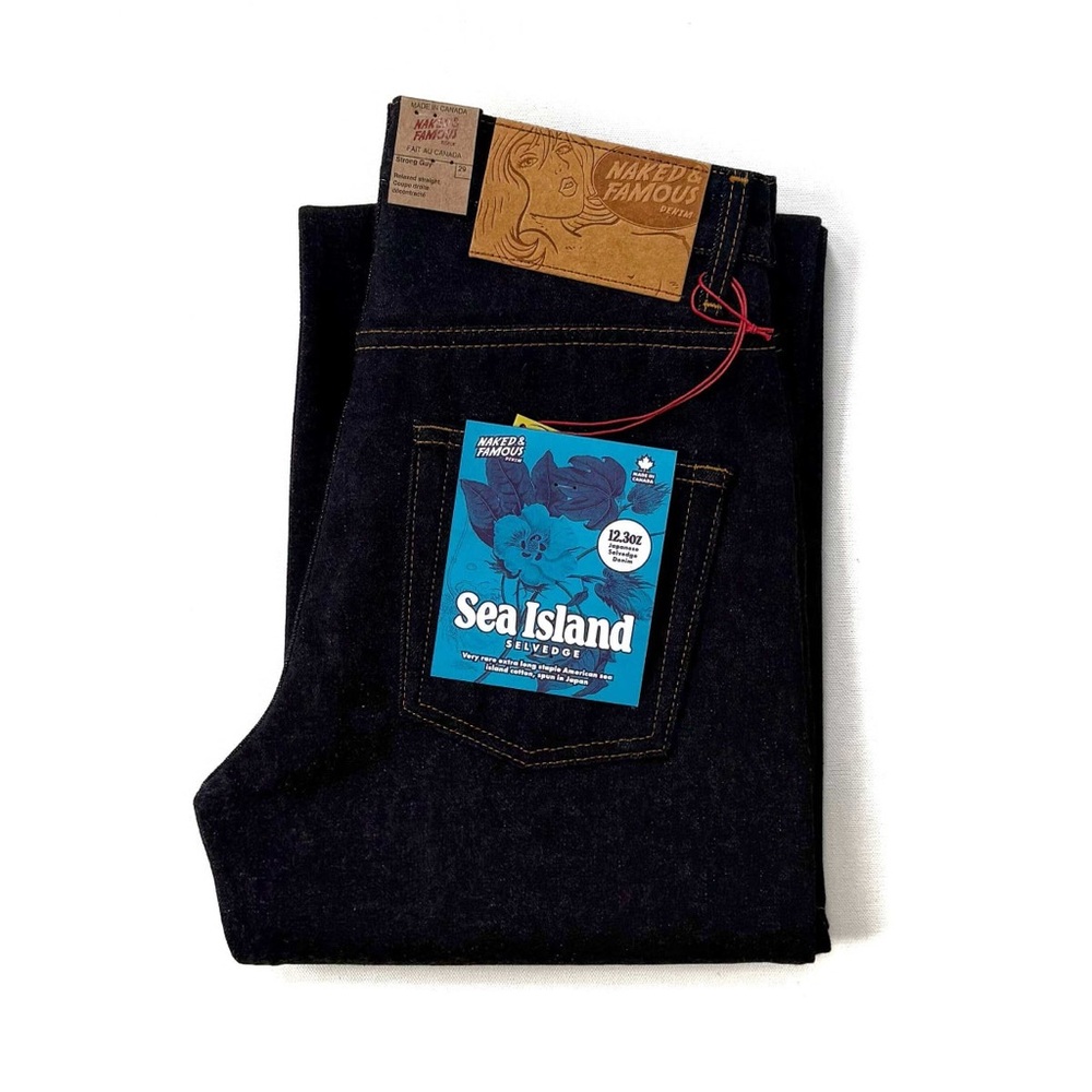 Naked & Famous Denim Sea Island Selvedge Denim - Strong Guy Jeans